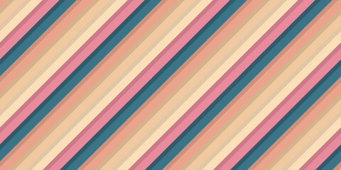 Pink-blue muted tones diagonal pattern. Stripes diagonally seamlessly one after the other. Pattern for textile, pillow, cloth, background, packaging, notepad, cup, wallpaper.