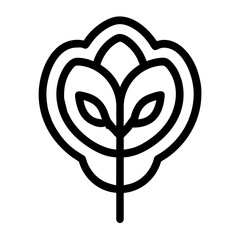 plant icon outline