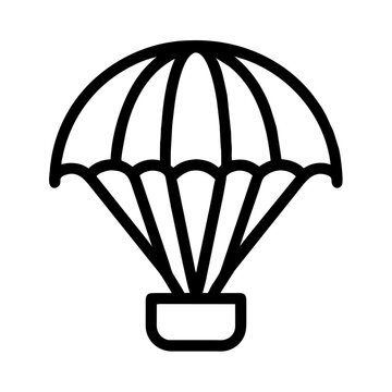 parachute icon outline