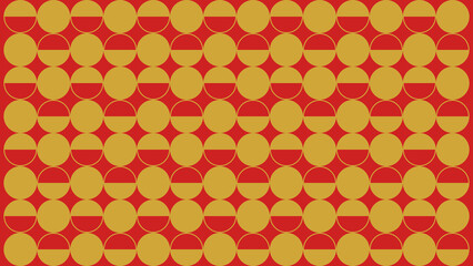 Red Asian Pattern Culture