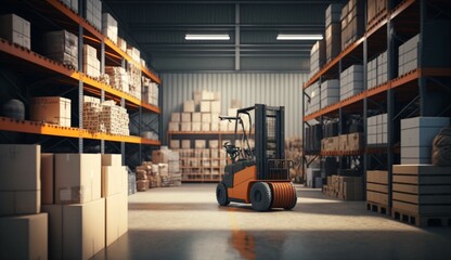 Automated guided vehicle in warehouse logistic and tra Generative Ai