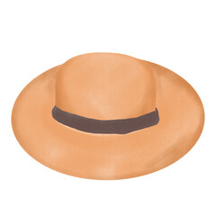 Summer hat isolated illustration