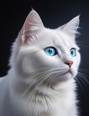 Obraz premium portrait of a white cat