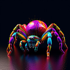 colorful spider illustration