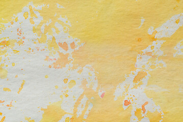 yellow and white watercolor painted background texture