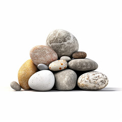 Photo illustration of a pile of stones
