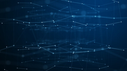 internet network connection technology concept polygon background