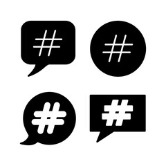 Hashtag icon vector. hashtag simbols