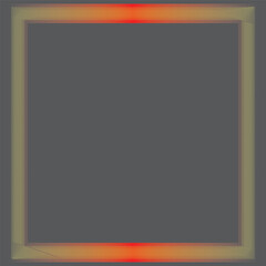 glowing border frame vector isolated