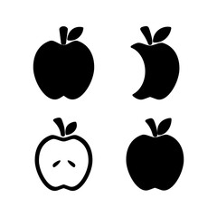 Apple icon vector. apple symbol