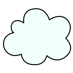 Cute simple cloud element