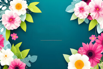 floral poster template