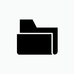Folder Icon. Files, Archives. Universal Interface, Data Symbol.