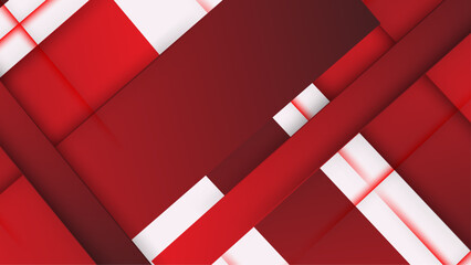 Modern red and white background design