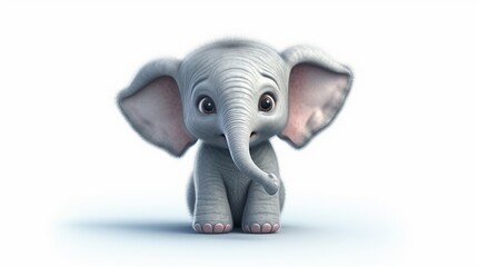 cute baby elephant clipart concept design clipart high.Generative AI