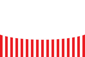 Fototapeta premium Digital png illustration of white and red stripes on transparent background