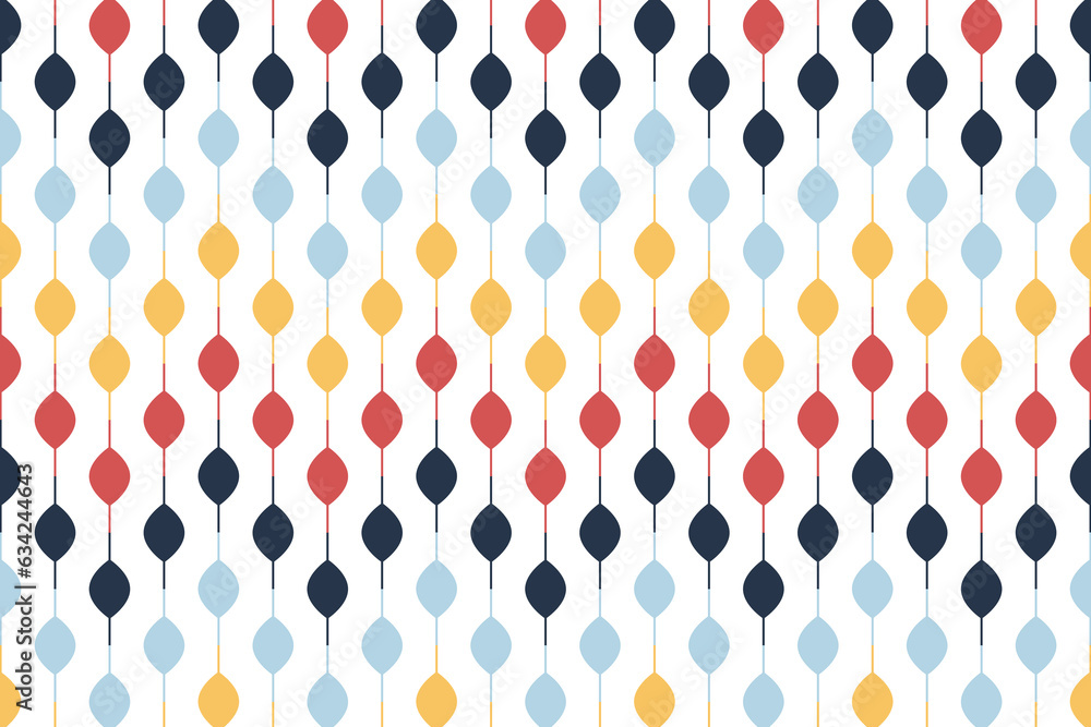 Poster retro colorful nostalgic seamless pattern vector art