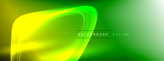 Vector abstract background - liquid transparent bubble shapes on fluid gradient with shadows and light effects