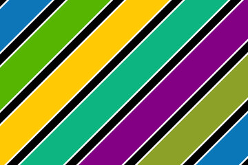 Retro style colorful diagonal line striped pattern background vector template