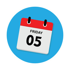 05 friday icon with white background