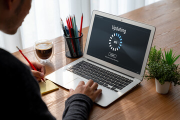 Software update on computer for modish version of device software upgrade