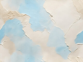 Painting close up texture background with blue and beige colors. AI generated