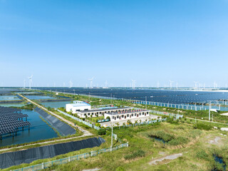  solar power plant and wind power station