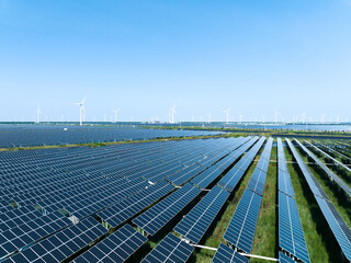  solar power plant and wind power station