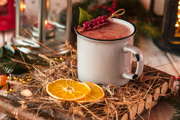 mulled wine with spices