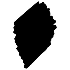 Grunge Hand Drawn Paint Stroke. Brush Scribble Vector Illustration.