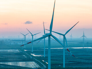 view of wind power station