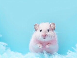 Hamster background with a copy of space. Generated by AI