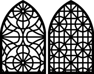 Simple Vector Pattern for Laser Cutting, Decoration, and Ornament. Metal design, wood carving, vector