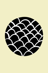 Minimalist Circle Shape Abstract Line Art Poster Background Wall Art