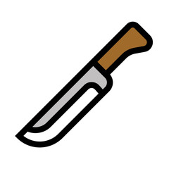 illustration cartoon of knife
