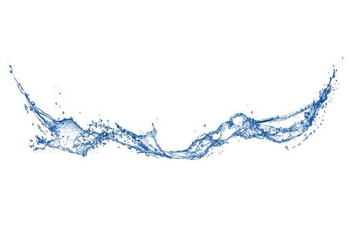 抽象的な青い水しぶき