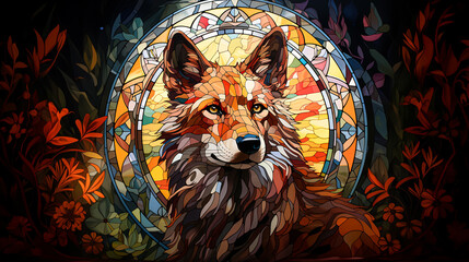 wolf in the stained glass