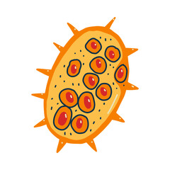 microscopic creature in the form of a fantasy illustration