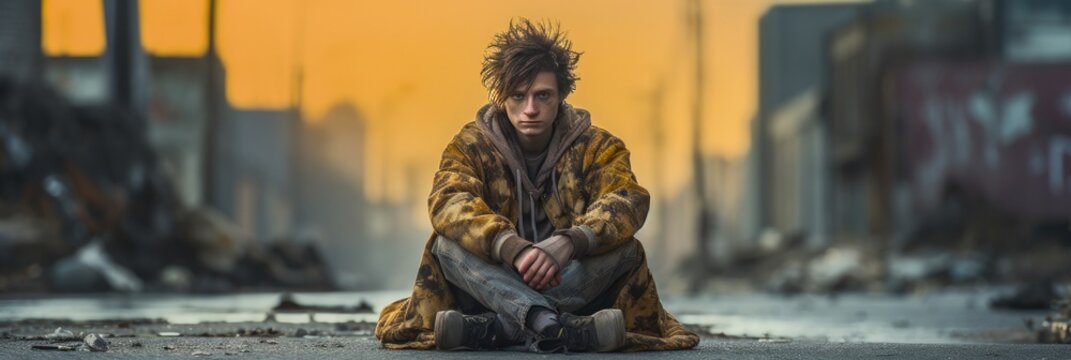 A Man Sitting On The Ground With A Skateboard. Skating, Board Basics, Falling Techniques, Safety Gear, Tricks To Learn, Finding The Right Board, Getting Started, Skate Parks