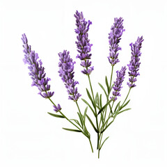Obraz premium lavender isolated on white