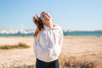 Young pretty sport woman . Portrait