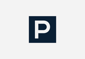 Square letter logo design, Letter box symbol vector. iconic letter logo. square letter symbol. lettering monogram