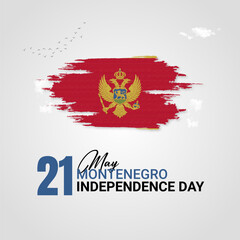 Montenegro Independence day Design