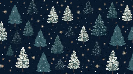 Obraz premium Christmas seamless pattern for fabric texture or wrapping paper.