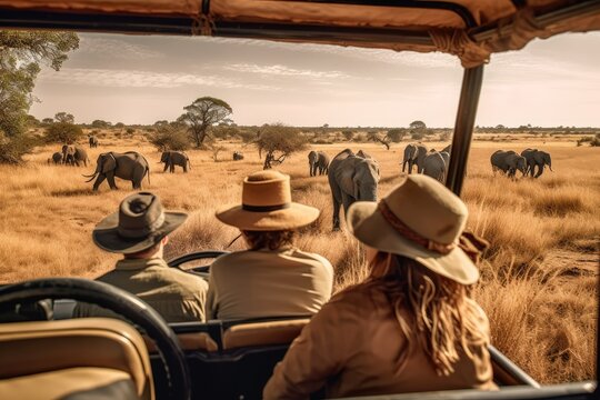 Fototapeta Safari wildlife adventure