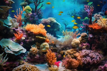 Naklejka na ściany i meble Vibrant underwater world