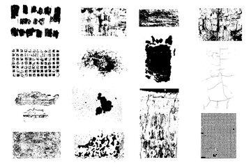 Fototapeta premium urban wall realistic texture set , design element street style