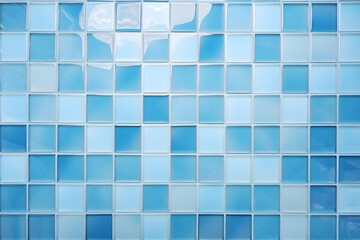 Blue tile wall chequered background bathroom floor texture