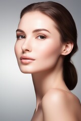Fototapeta premium studio shot of a beautiful young woman with perfect skin