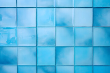 Blue tile wall chequered background bathroom floor texture